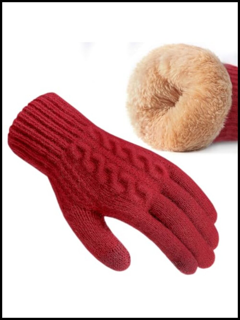 Winter Gloves Women Fleece Lined Touchscreen Warm Cold Weather
